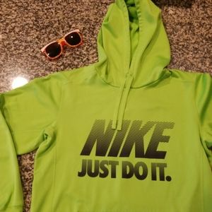 Nike Bright Green soft Hoodie size small